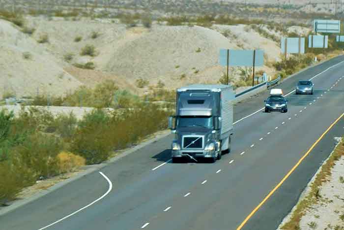 truck on highway