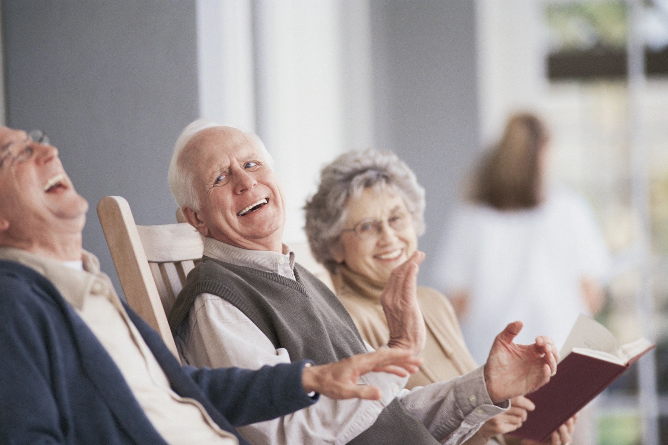 elderly friends
