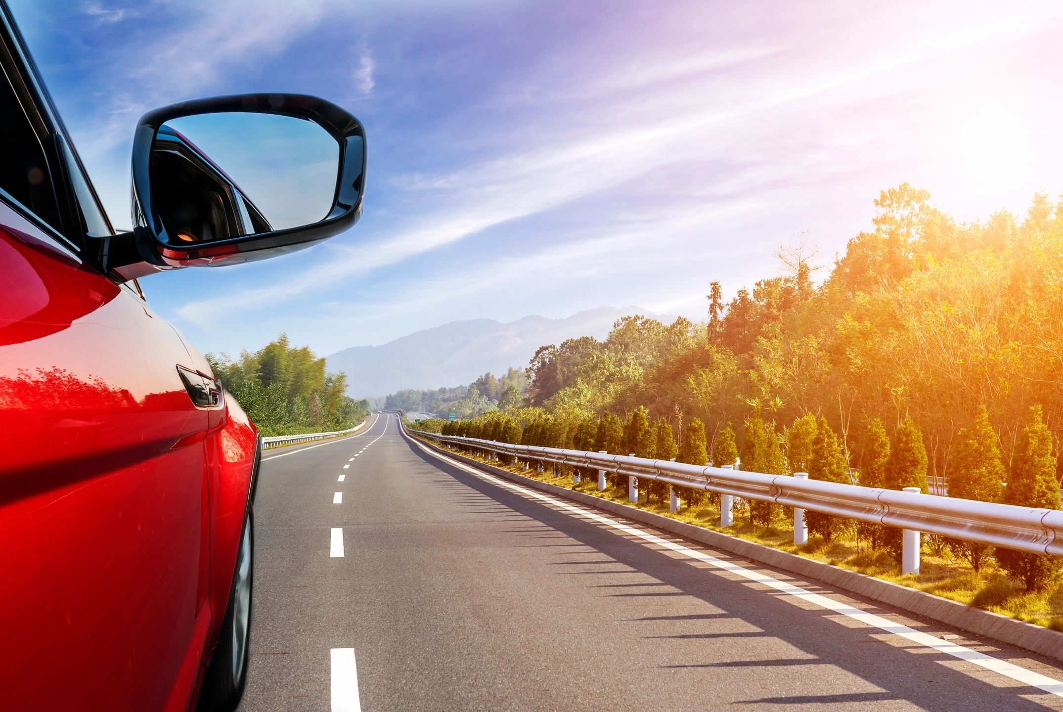 car on highway