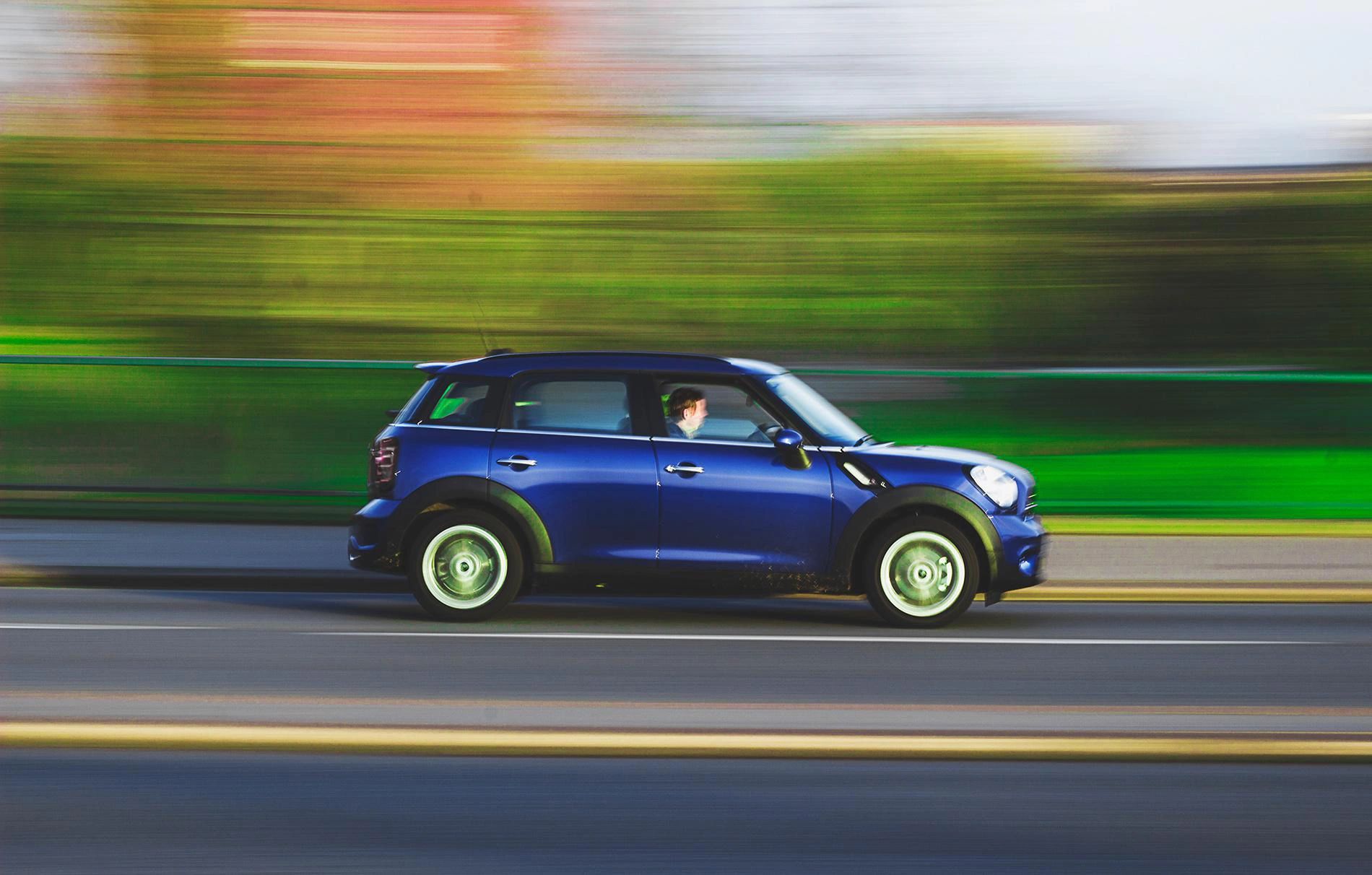 speeding car