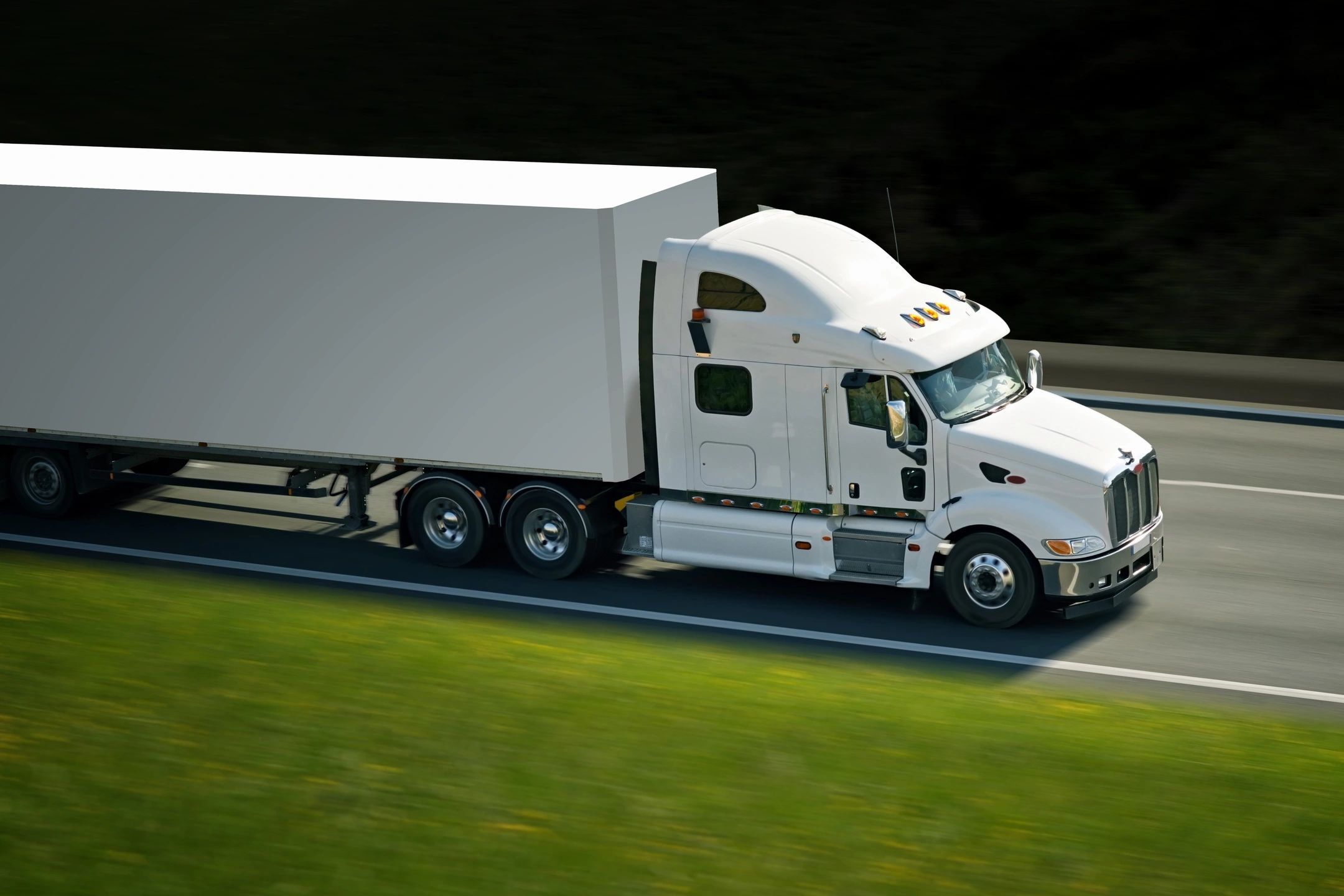 truck on highway