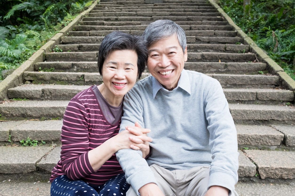 elderly couple