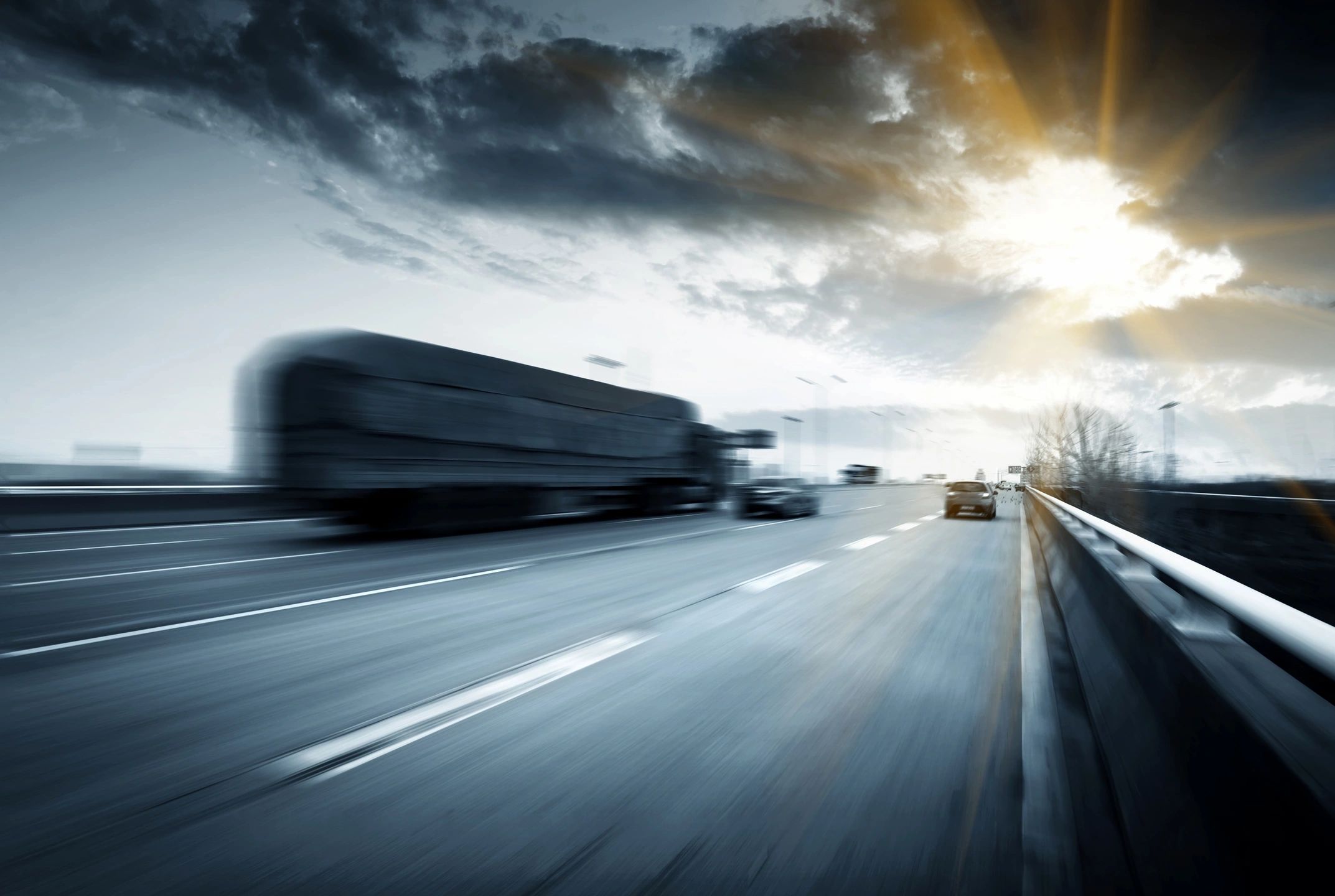 truck on highway