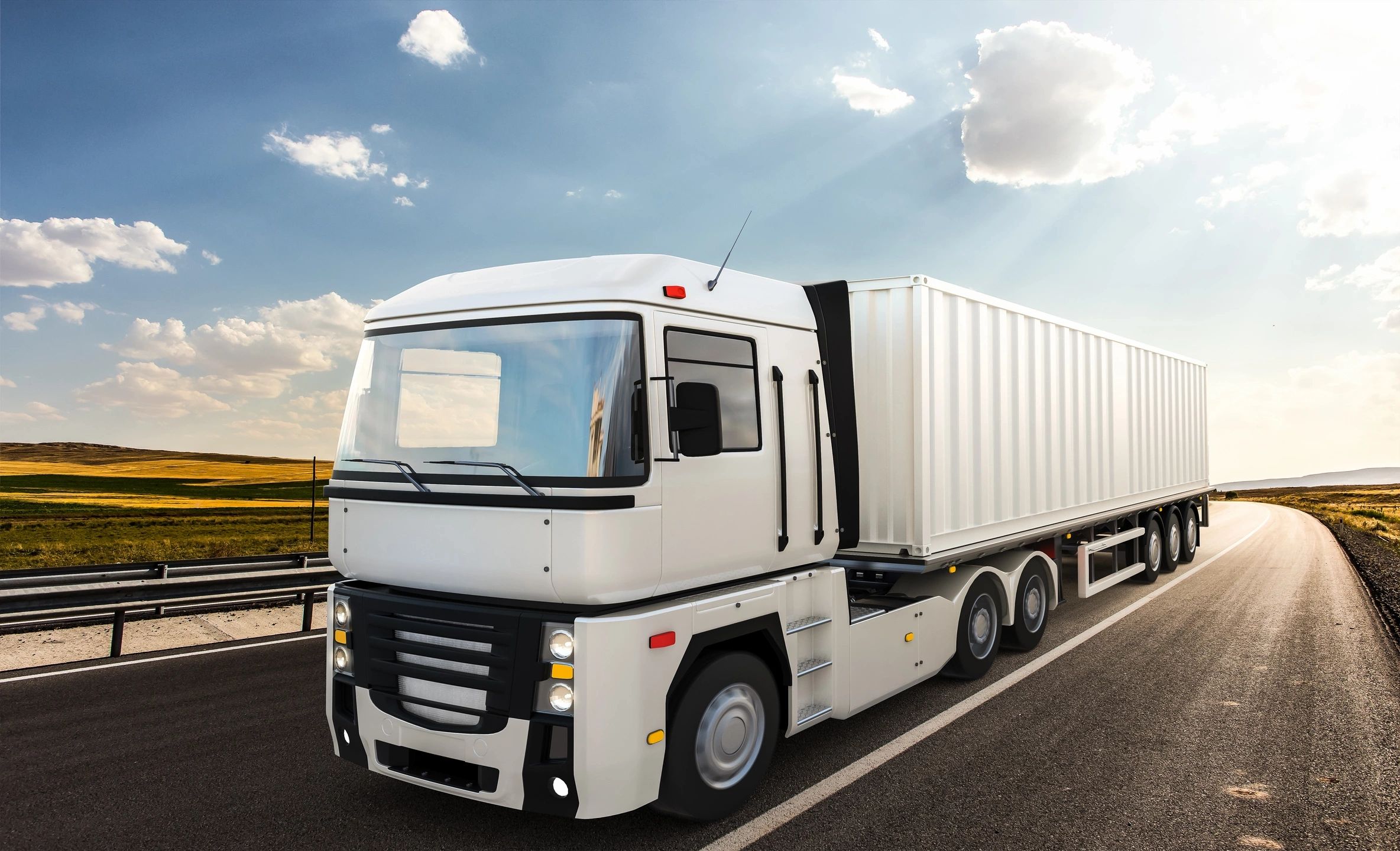 truck on highway